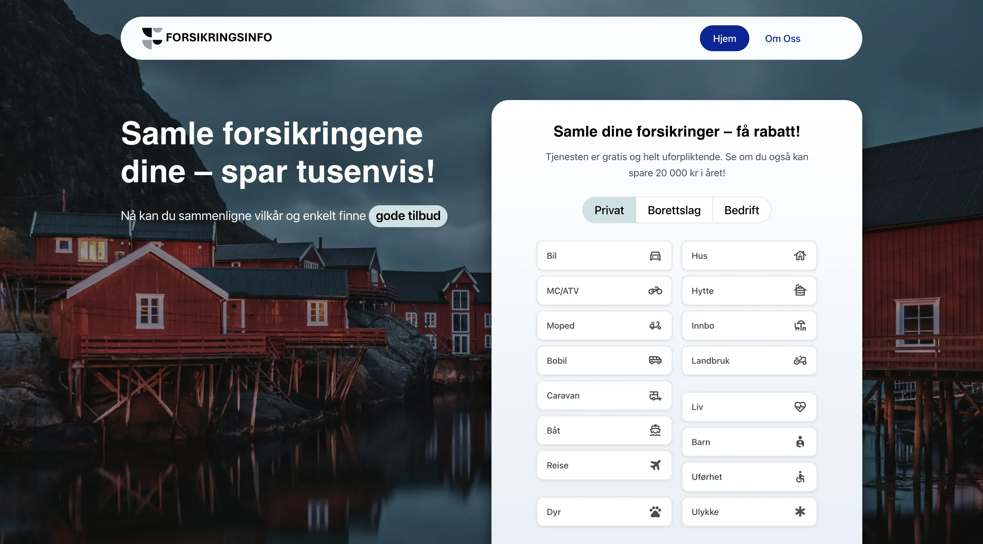 Forsikringsinfo - Forsikringssammenligning